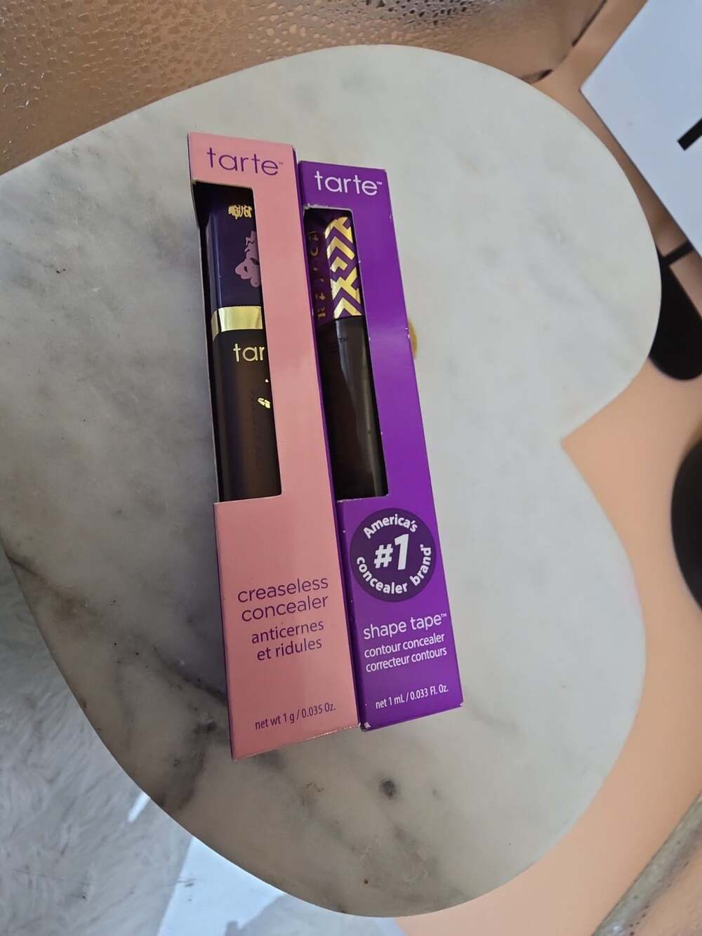 2x Tarte Shape Tape Concealer 63N Espresso Neutral and 57 rich sand